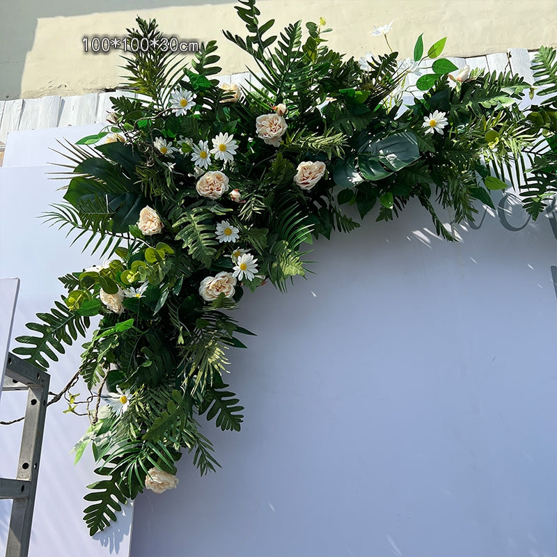 Valar Flower Forest-Themed Eucalyptus Aisle Floral Runner — Faux Greenery Wedding Pathway Decor WF-120