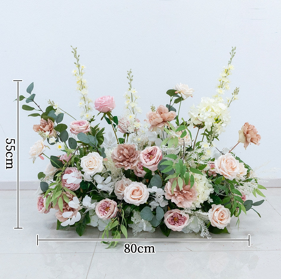 Valar Flower Champagne & Blush Faux Floral Arch Arrangement Set for Wedding Decor FA-320