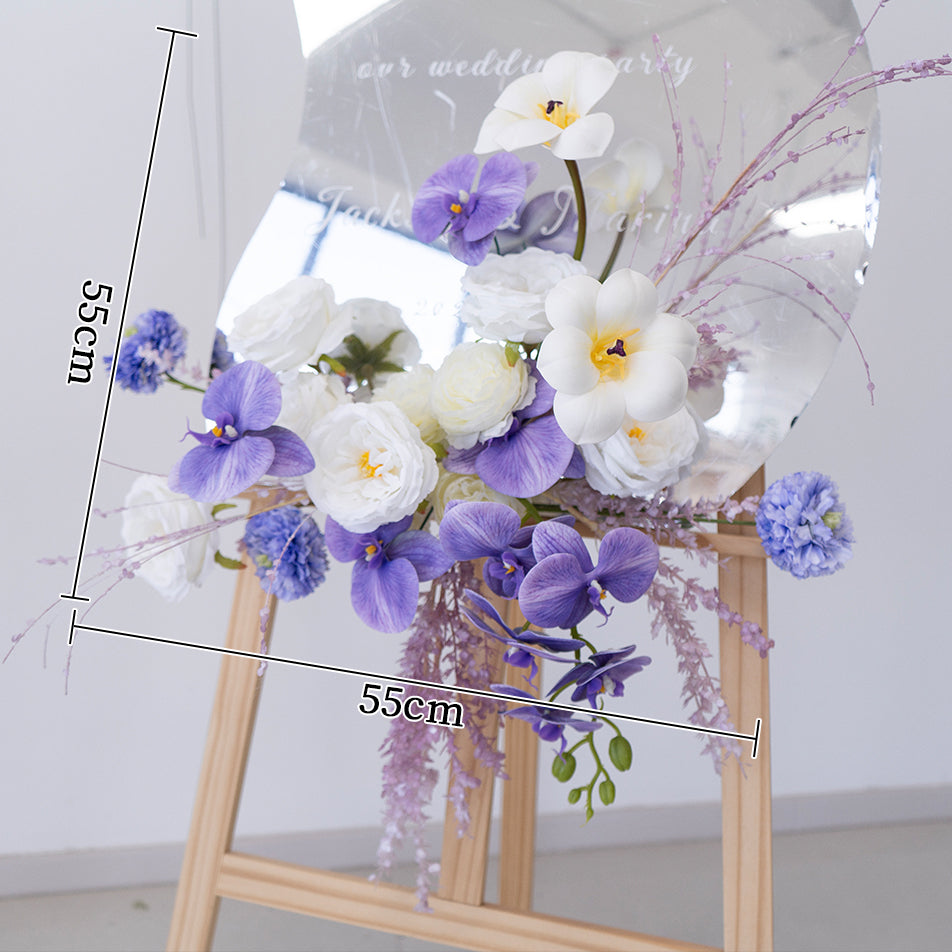 Valar Flower Romantic Wall-Mounted Floral Vase Arrangement – Perfect for Wedding Backdrops & Home Decor FA-289