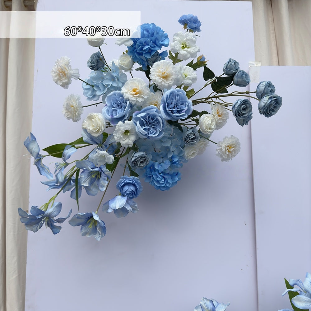 Frühlingsinspiriertes Kunstblumen-Set – Blaues und gelbes Kunstblumen-Set für Veranstaltungen FA-264