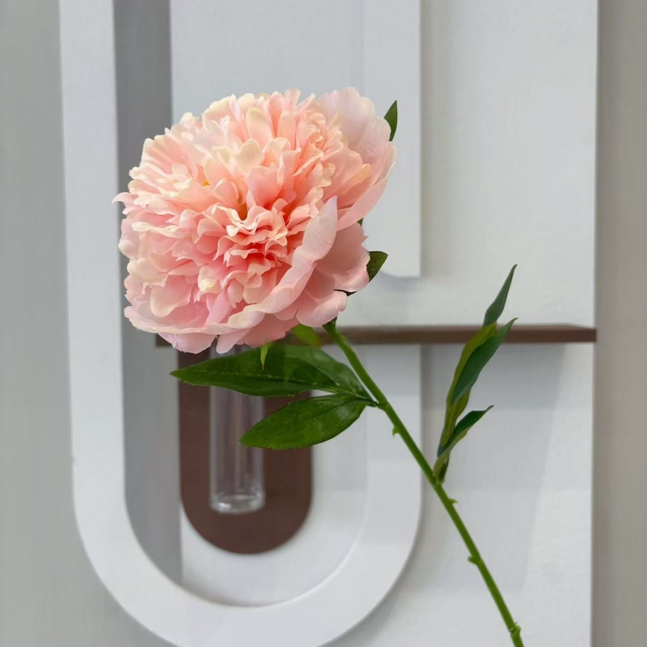 Single Stem Faux Peony – Multi-Layer Silk Flower for Home & Wedding Decor FS-1032