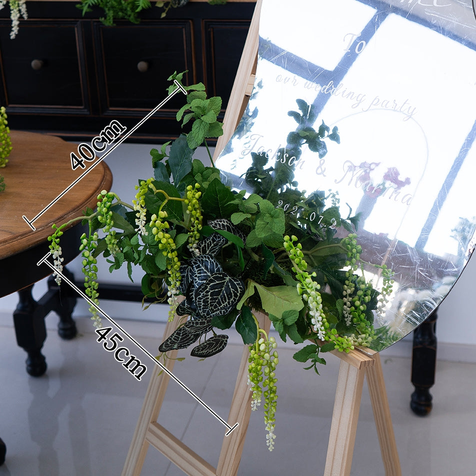 Arreglo de flores artificiales en durazno y blanco – Conjunto romántico para mesa de evento y decoración de señalización FA-263