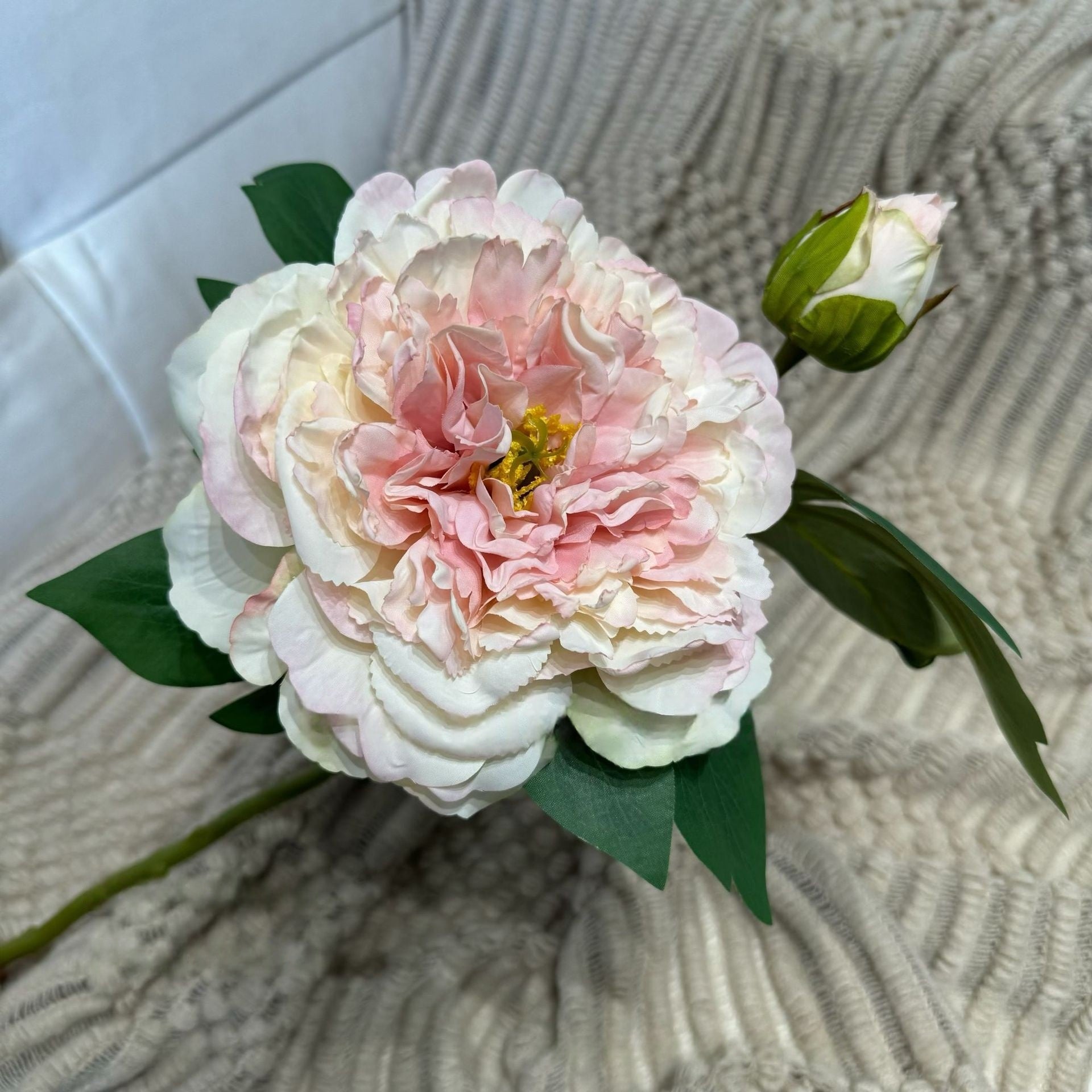 Valar Flower Vintage Peony Stem – Oil-Painted Look Artificial Bloom for Artistic Floral Styling FS-1057