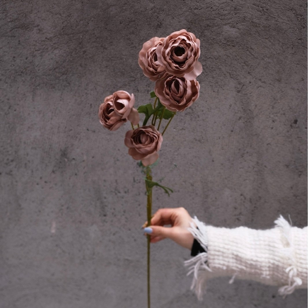 Schwarz-rosa Kunstblumen-Set – Moderne Geburtstagsparty-Hintergrunddekoration mit Kunstblumenarrangement FA-255