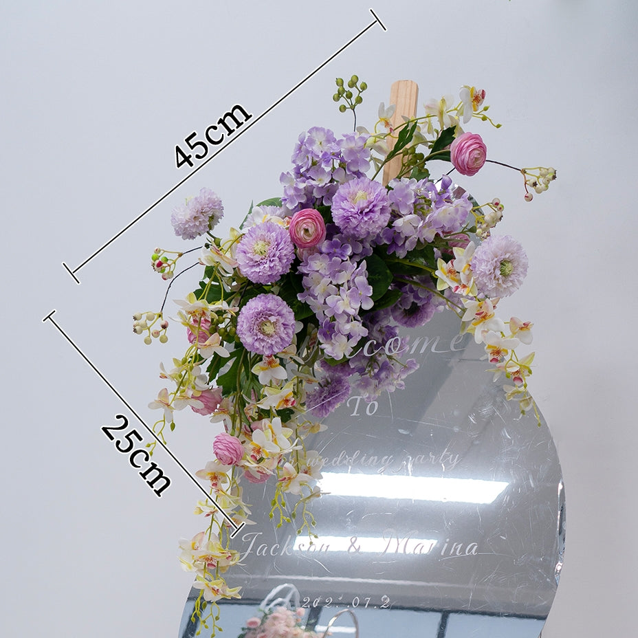 Valar Flower Whimsical Wisteria-Inspired Artificial Floral Set for Wall & Table Decor FA-292