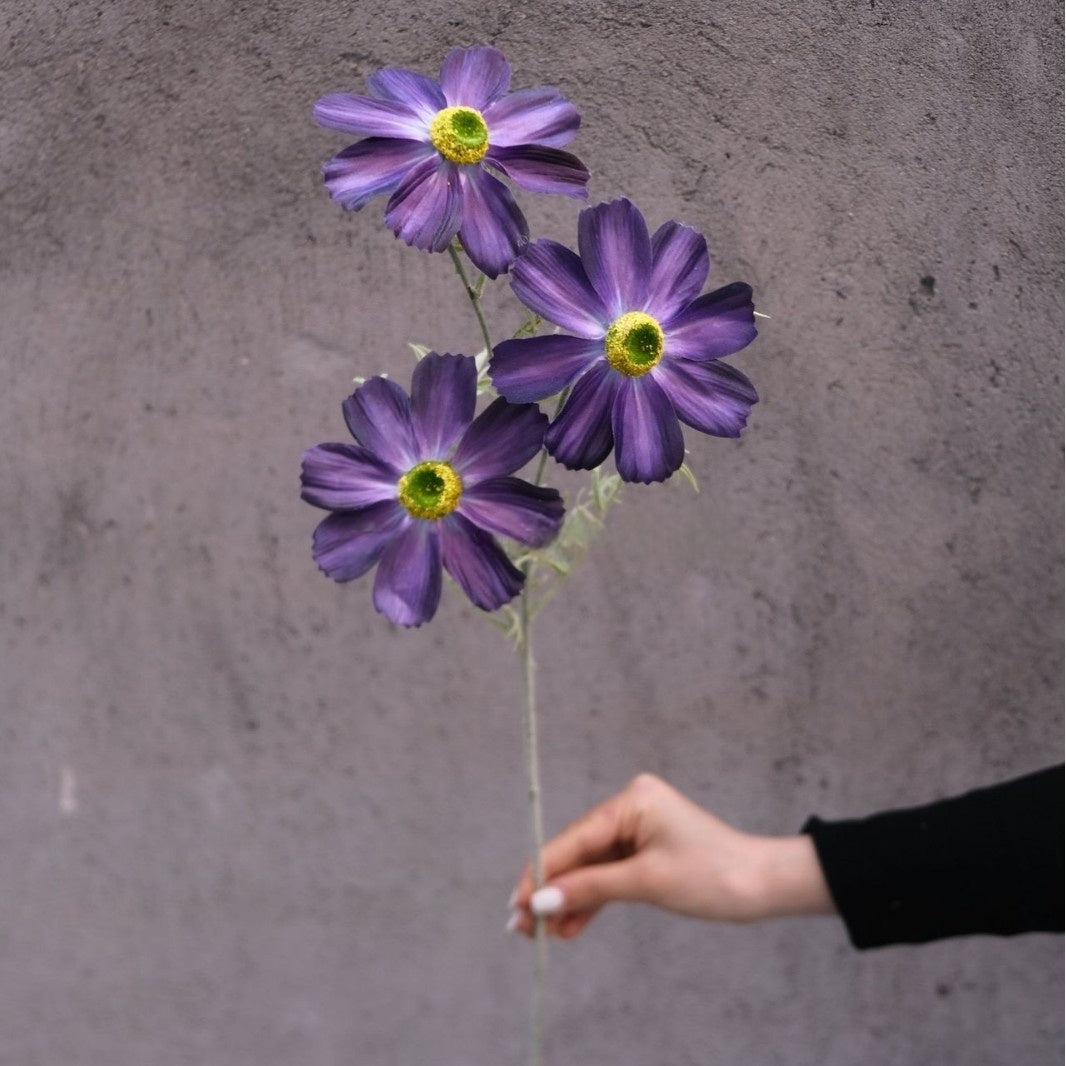 Valar Flower Artificial Cosmos Bouquet – Hand-Painted Look, Lifelike Textured Petals FS-1063