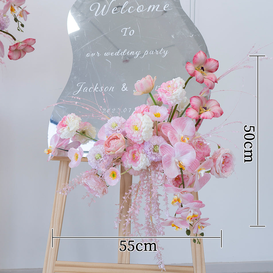 Valar Flower Romantic Wedding Wall Floral Arrangement Set for Ceremony & Reception Decor FA-290