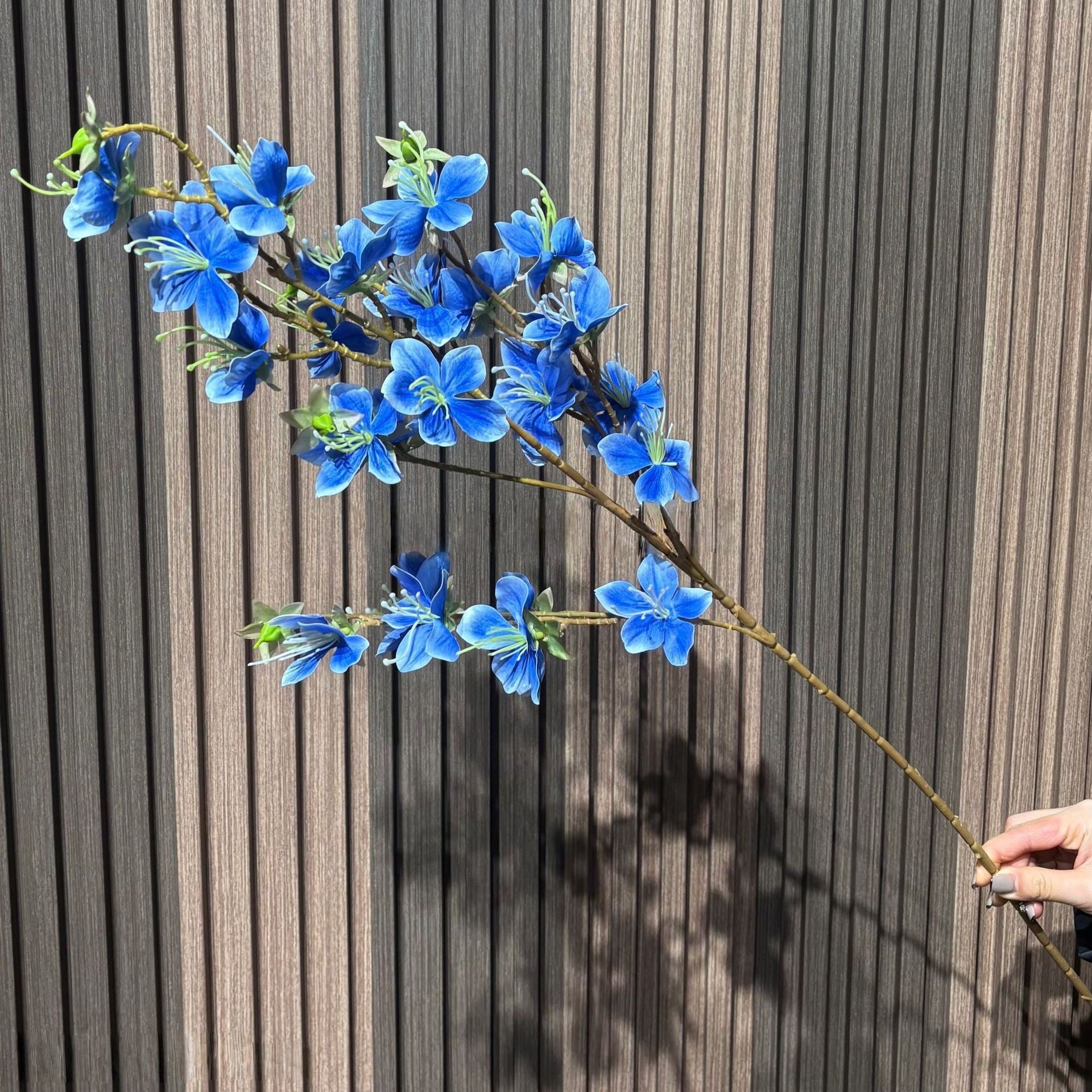 Faux Bauhinia Blossom Spray by Valar Flower – Vibrant Artificial Orchid Tree Flowers for Weddings & Arrangements FS-1076