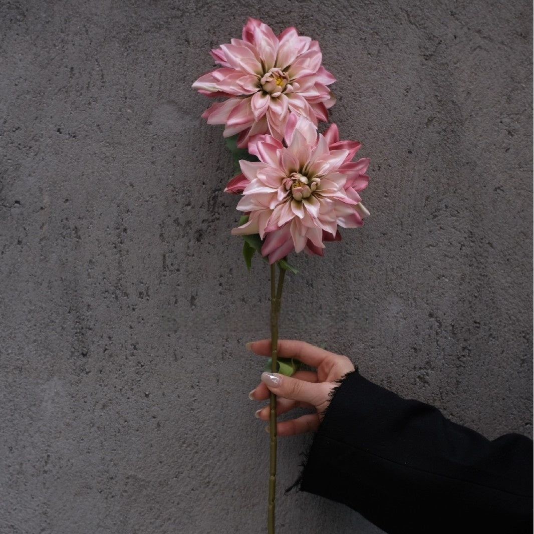 Muted Mauve Pink Artificial Flower | Romantic Single Stem for Vase Styling FS-1013A