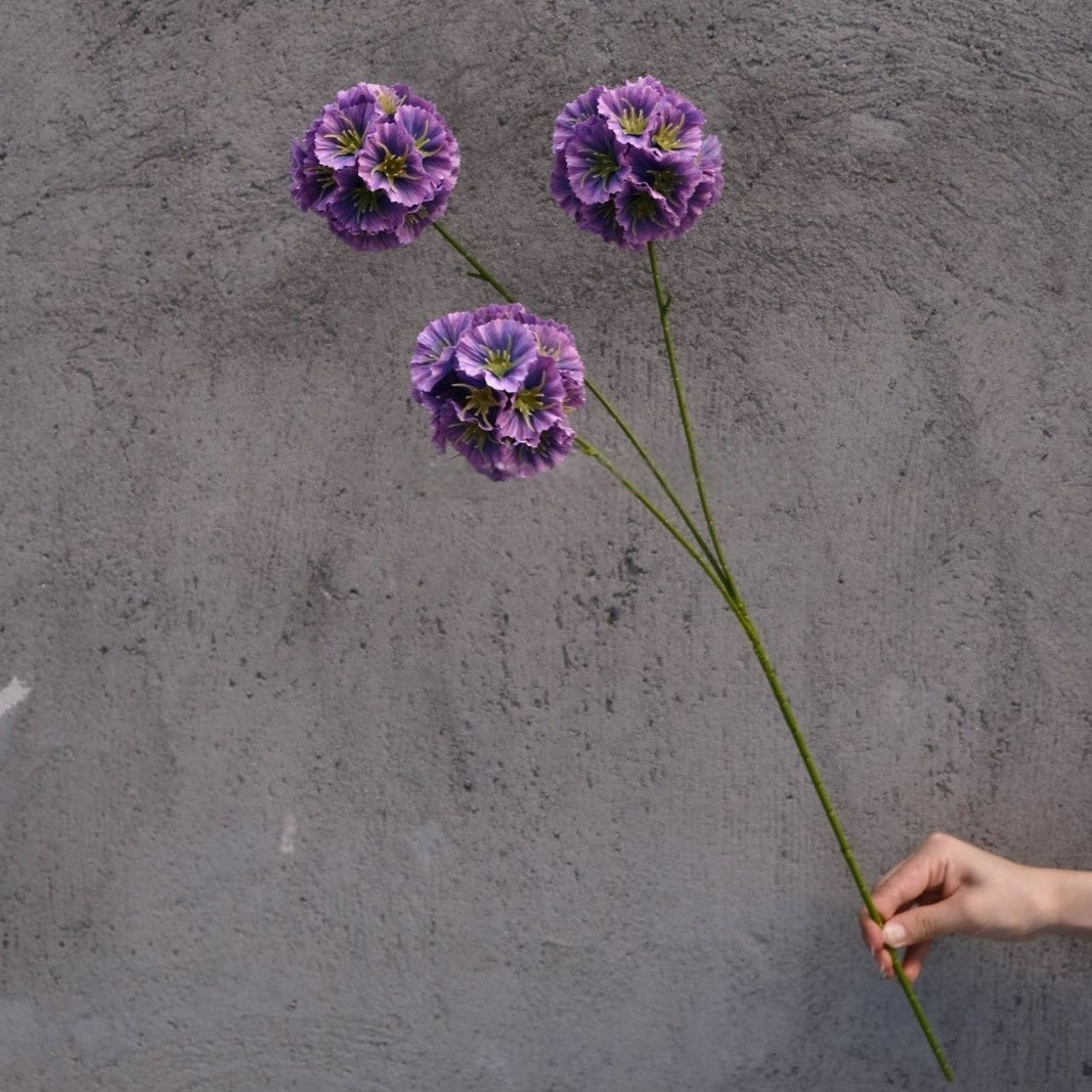 Valar Flower Dreamy Lollipop Hydrangea – Faux Windmill Bloom Stems for Whimsical Decor FS-1064