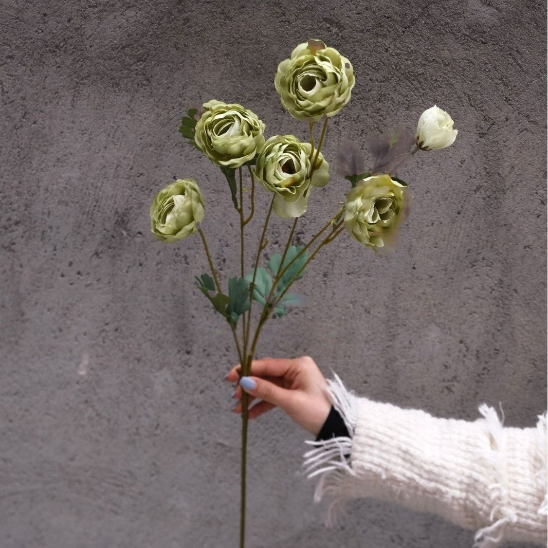 Schwarz-rosa Kunstblumen-Set – Moderne Geburtstagsparty-Hintergrunddekoration mit Kunstblumenarrangement FA-255