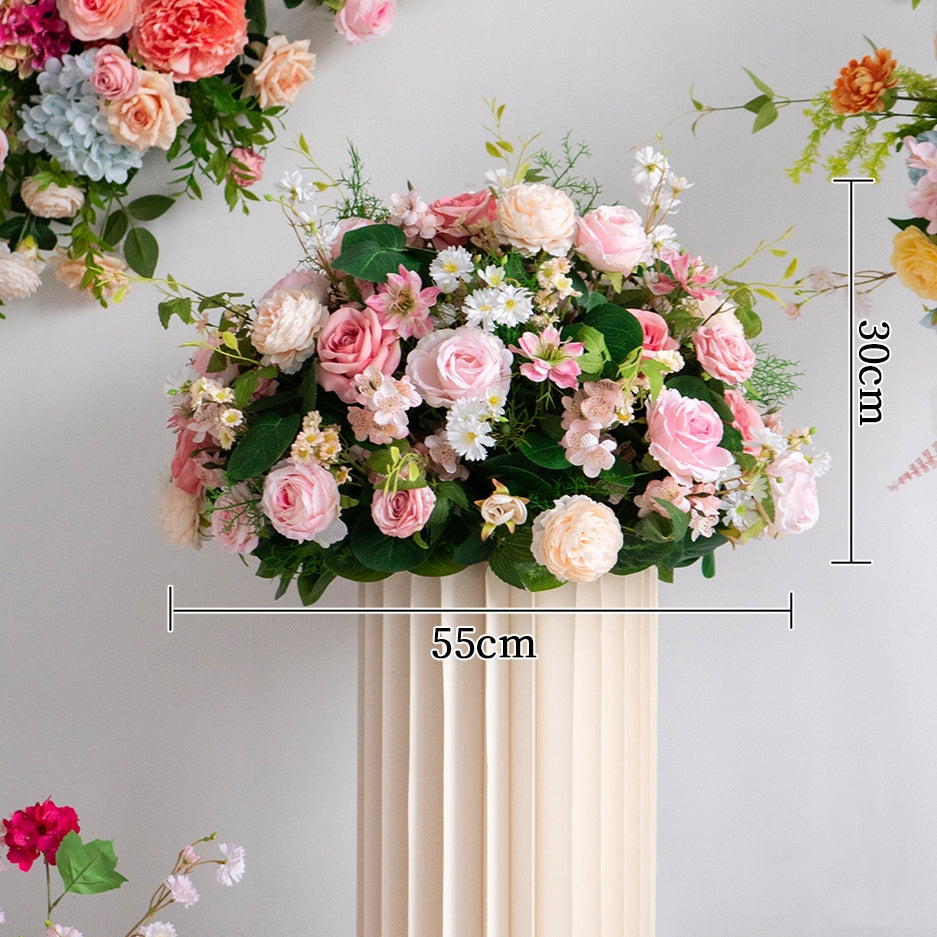 Buntes Kunstblumen-Set – Freistehende Kunstblumeninstallation für Hochzeits- und Eventdekoration FA-243