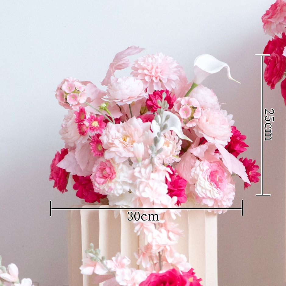 Romantic Faux Flower Wall Set for Wedding Backdrop | Ceremony and Event Floral Decorations FA-268
