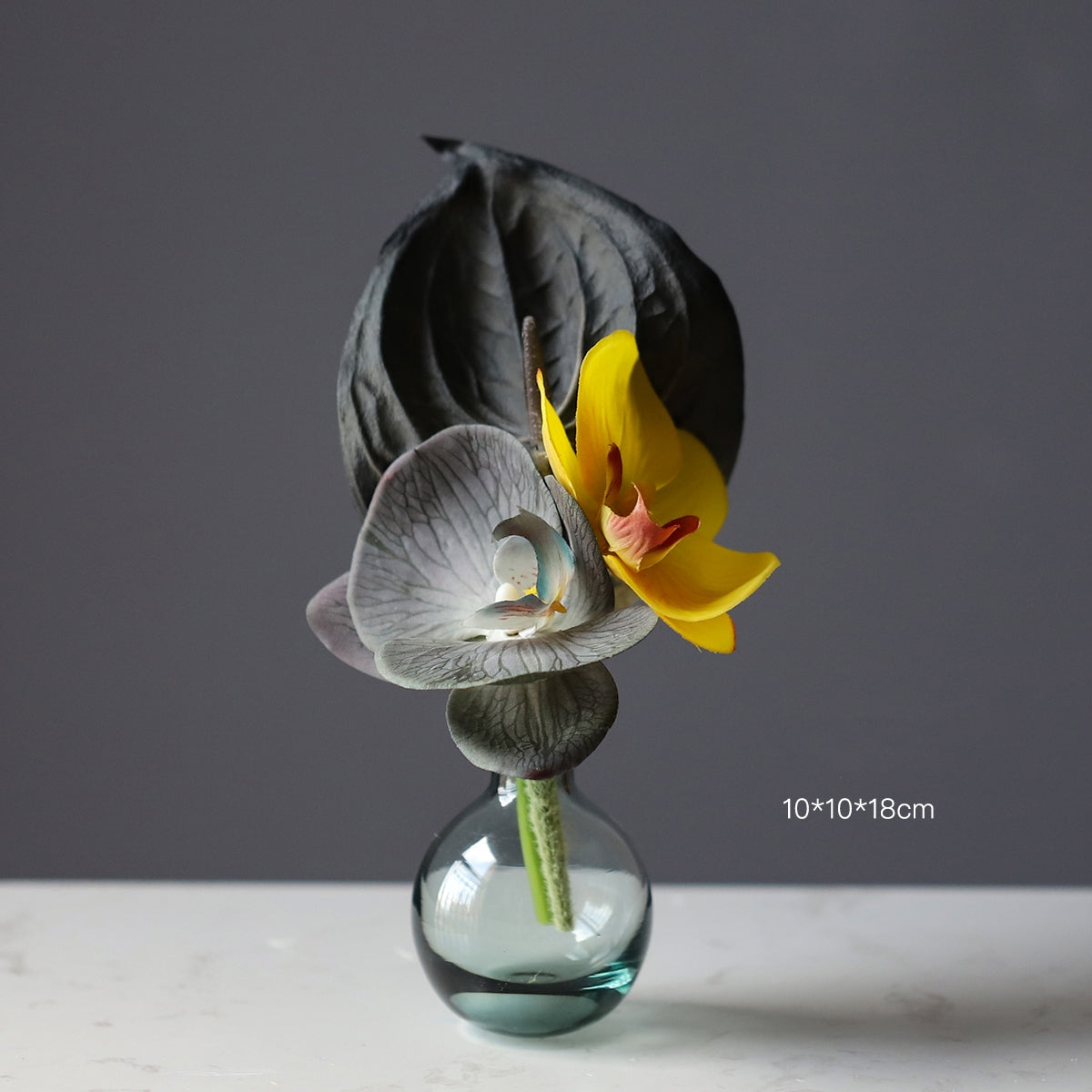 Mini Faux Floral Arrangement | Ice Cream-Inspired Bouquet for Home & Event Decor VB-216 (Without Vase)