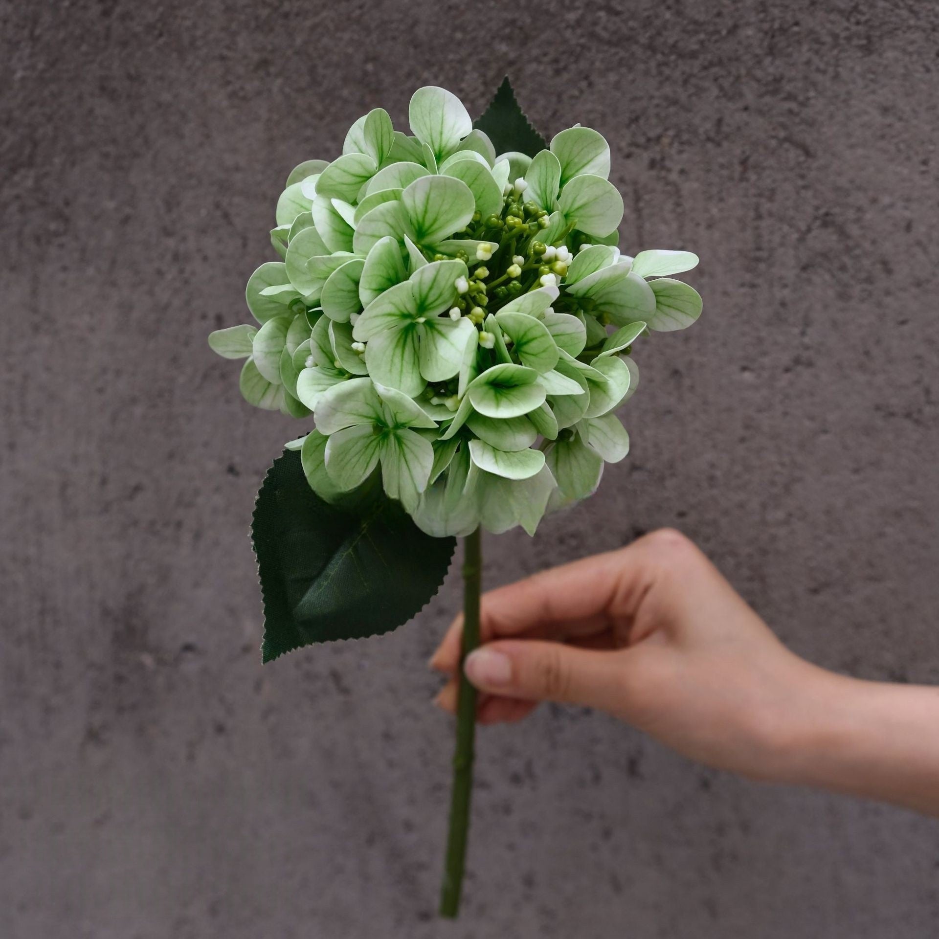 Yellow Green Faux Flower Stem | Single Bloom for Modern Home Decor FS-1006A