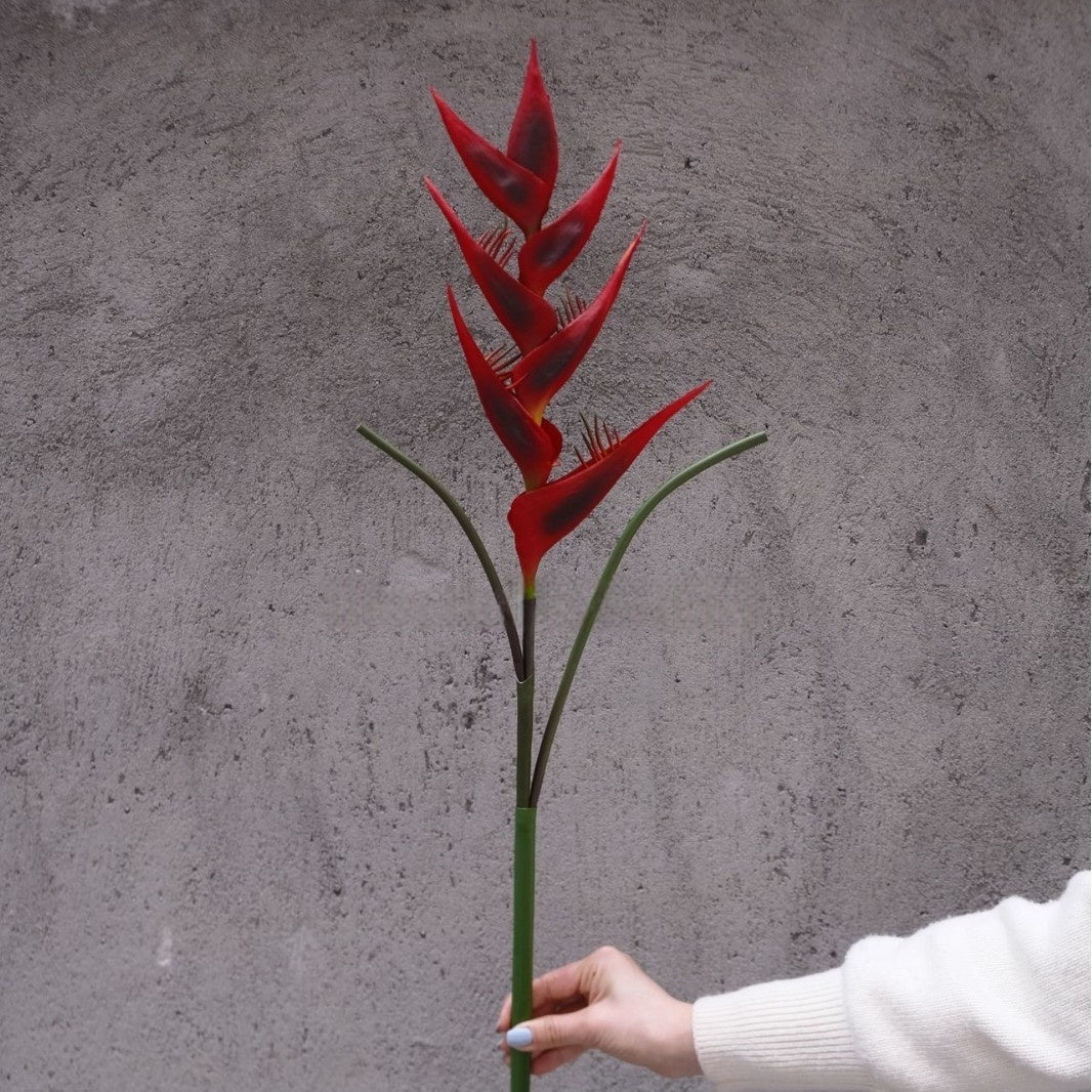 Tropical Faux Bird of Paradise Stem – Exotic Decorative Flower for Events & Interiors FS-1044