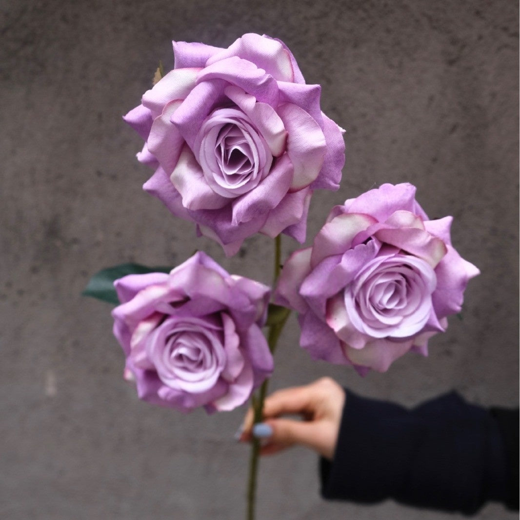 Luxury Realistic Rose Stem – Multilayer Silk Flower for Romantic Home & Wedding Decor FS-1030