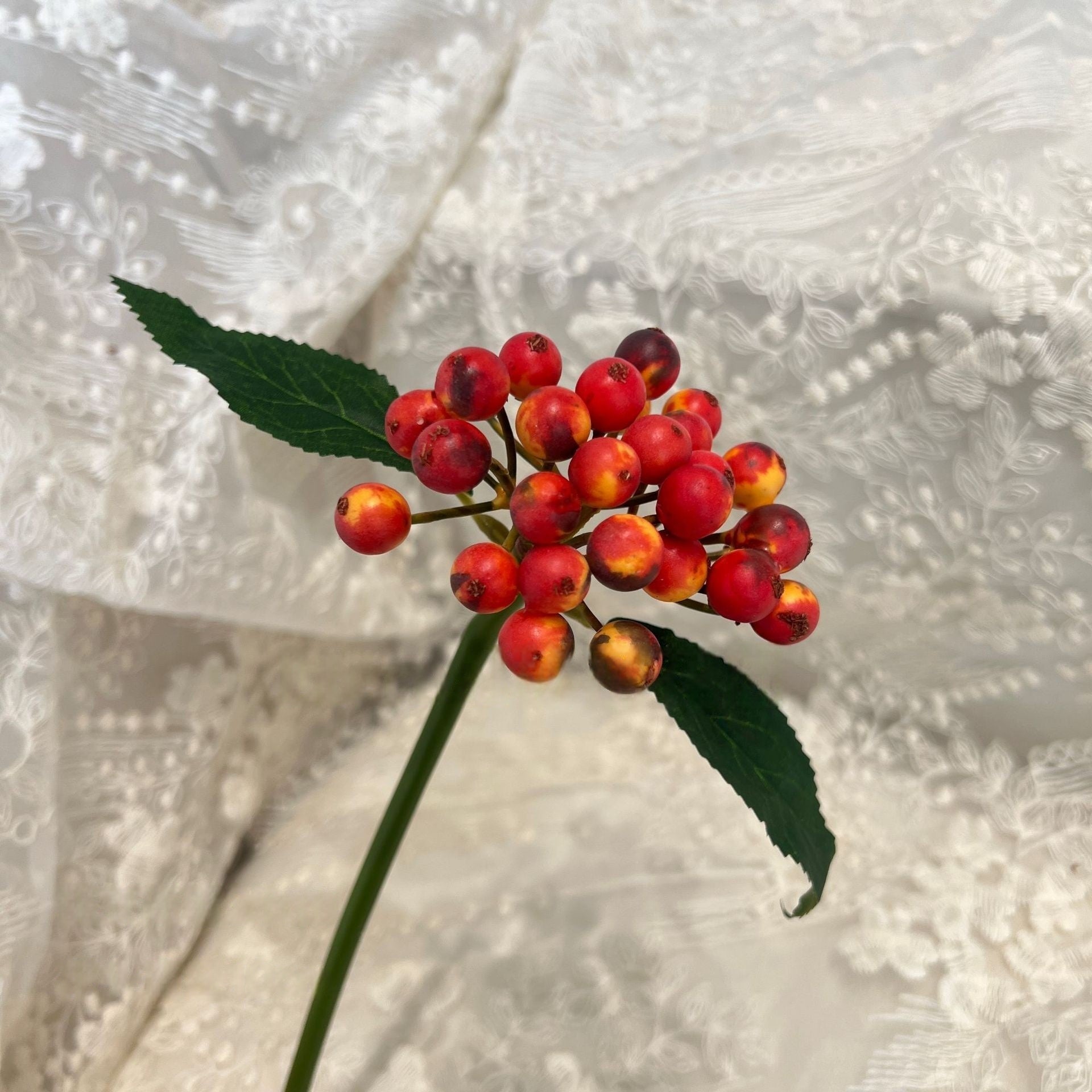 Artificial Foam Berry Picks – Faux Berries for Holiday Wreaths & Floral Arrangements FS-1035