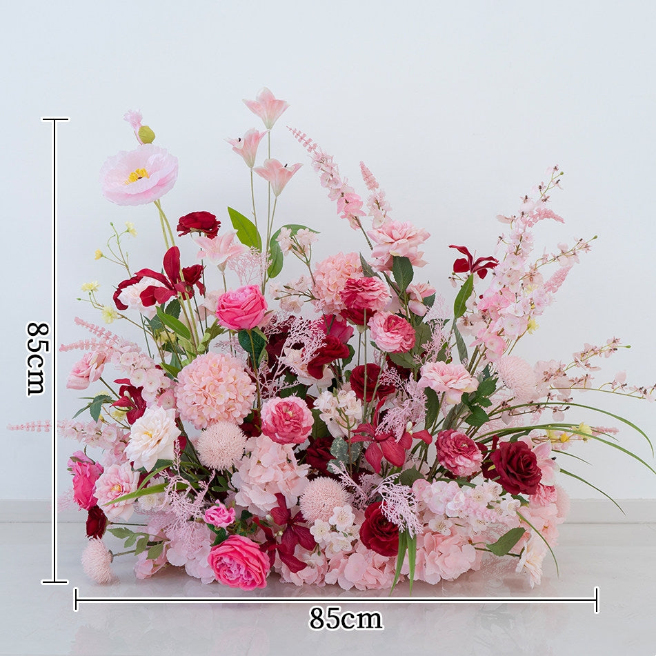 Romantisches Kunstblumen-Dekorationsset – 10-teiliges Pastell-Blumen-Set für Event-Hintergründe und Tischdekoration FA-247
