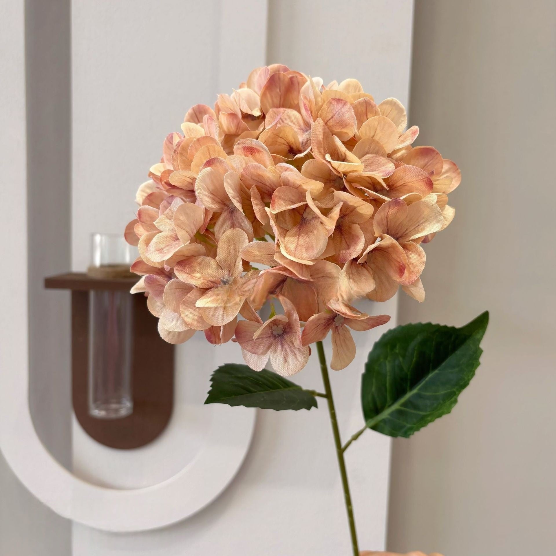 Single Stem Bella Hydrangea – Realistic Faux Bloom for Vases, Bouquets & DIY Styling FS-1031