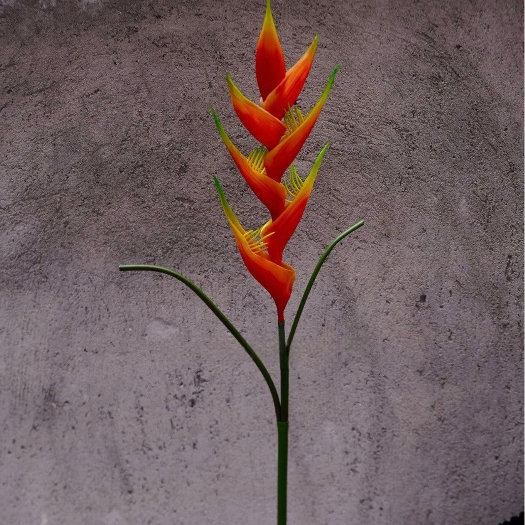 Tropical Faux Bird of Paradise Stem – Exotic Decorative Flower for Events & Interiors FS-1044