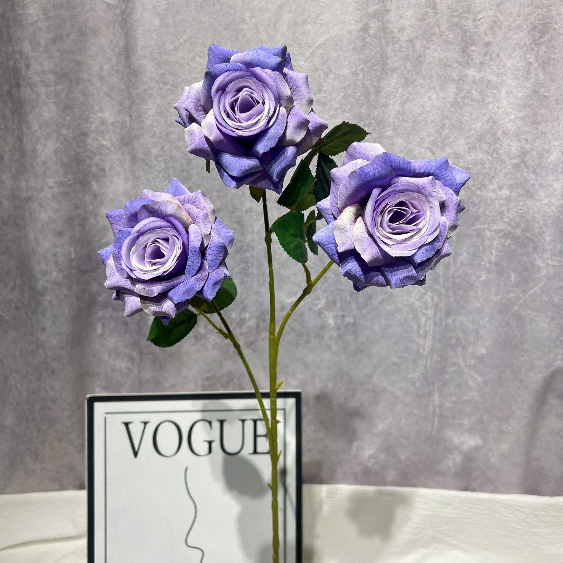 Luxury Realistic Rose Stem – Multilayer Silk Flower for Romantic Home & Wedding Decor FS-1030