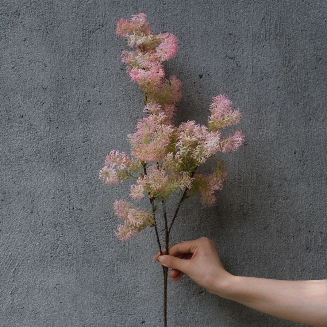 Muted Mauve Pink Artificial Flower | Romantic Single Stem for Vase Styling FS-1013A