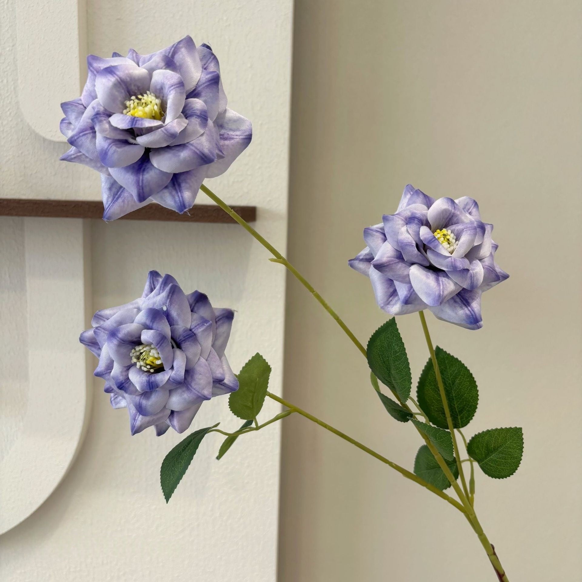 3D Artificial Garden Rose Stem – Realistic Multi-Color Faux Flower for Home & Event Decor FS-1028