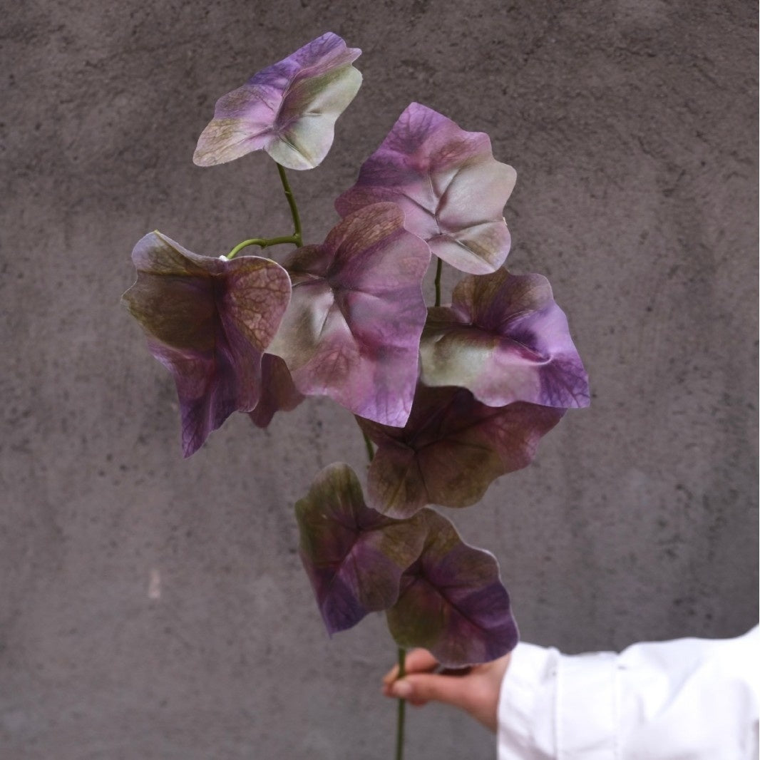 Purple Faux Flower Stem | Elegant Single Bloom for Home Decor Display FS-1004A