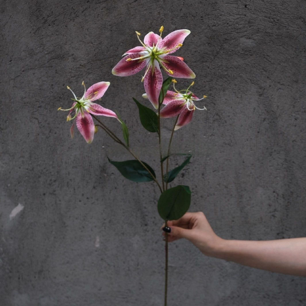 Muted Mauve Pink Artificial Flower | Romantic Single Stem for Vase Styling FS-1013A