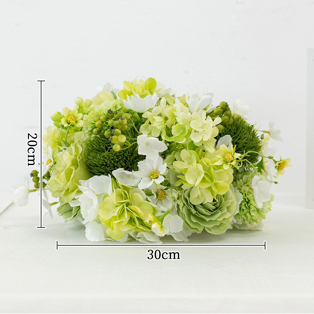 Arreglo Floral Artificial para Decoración de Bodas, Accesorio de Boda Hecho a Mano, Flores Artificiales para Pasillo de Boda al Aire Libre, Decoración de Escenario y Arreglo de Bola Floral TF-110