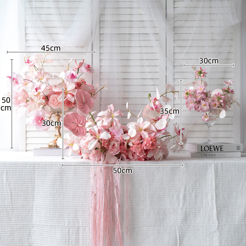 Centros de Mesa Florales, Decoración Artificial para Bodas, Decoración para Fiesta de Compromiso TF-101