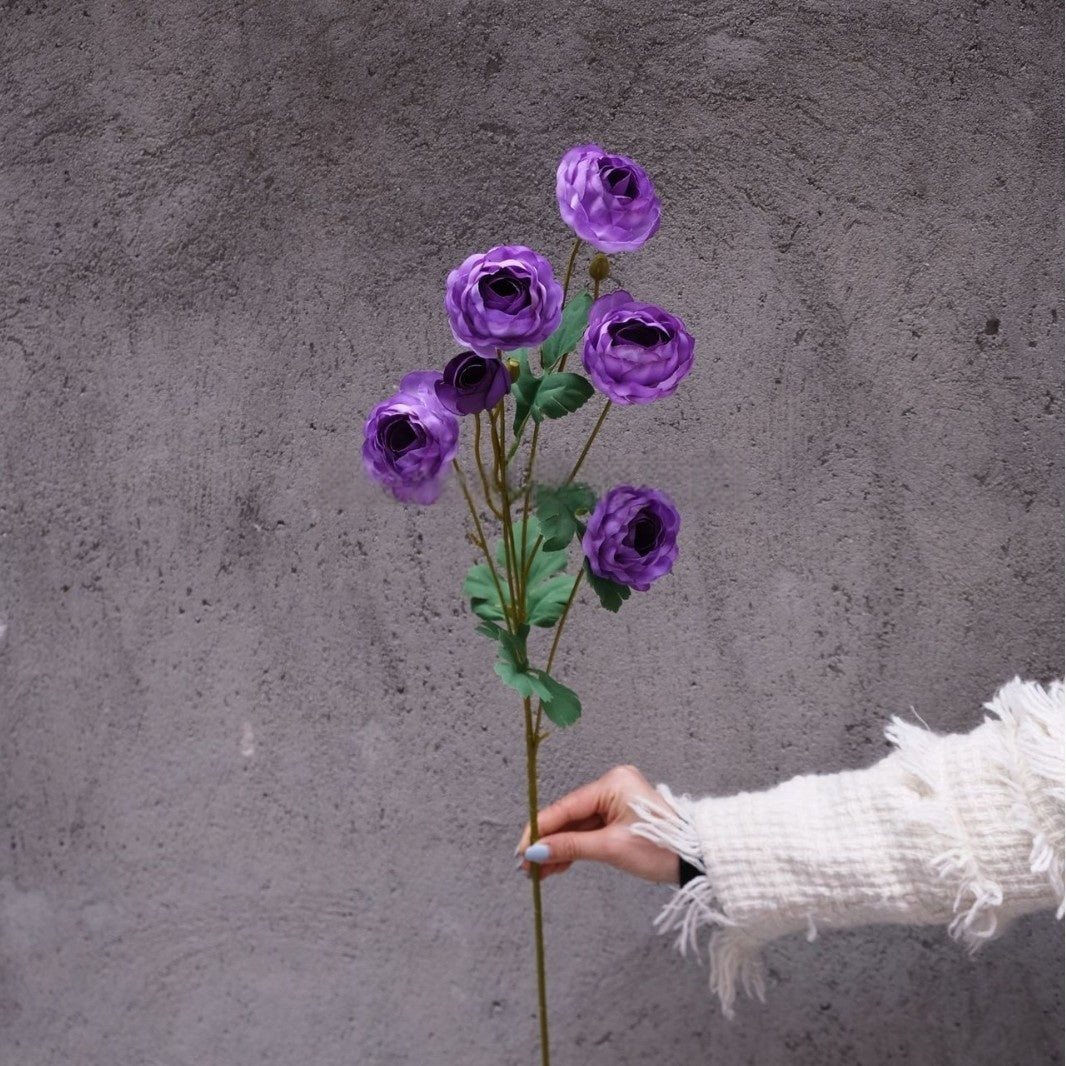 Schwarz-rosa Kunstblumen-Set – Moderne Geburtstagsparty-Hintergrunddekoration mit Kunstblumenarrangement FA-255