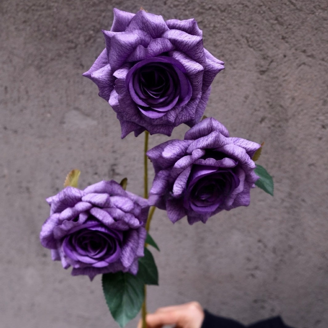 Luxury Realistic Rose Stem – Multilayer Silk Flower for Romantic Home & Wedding Decor FS-1030