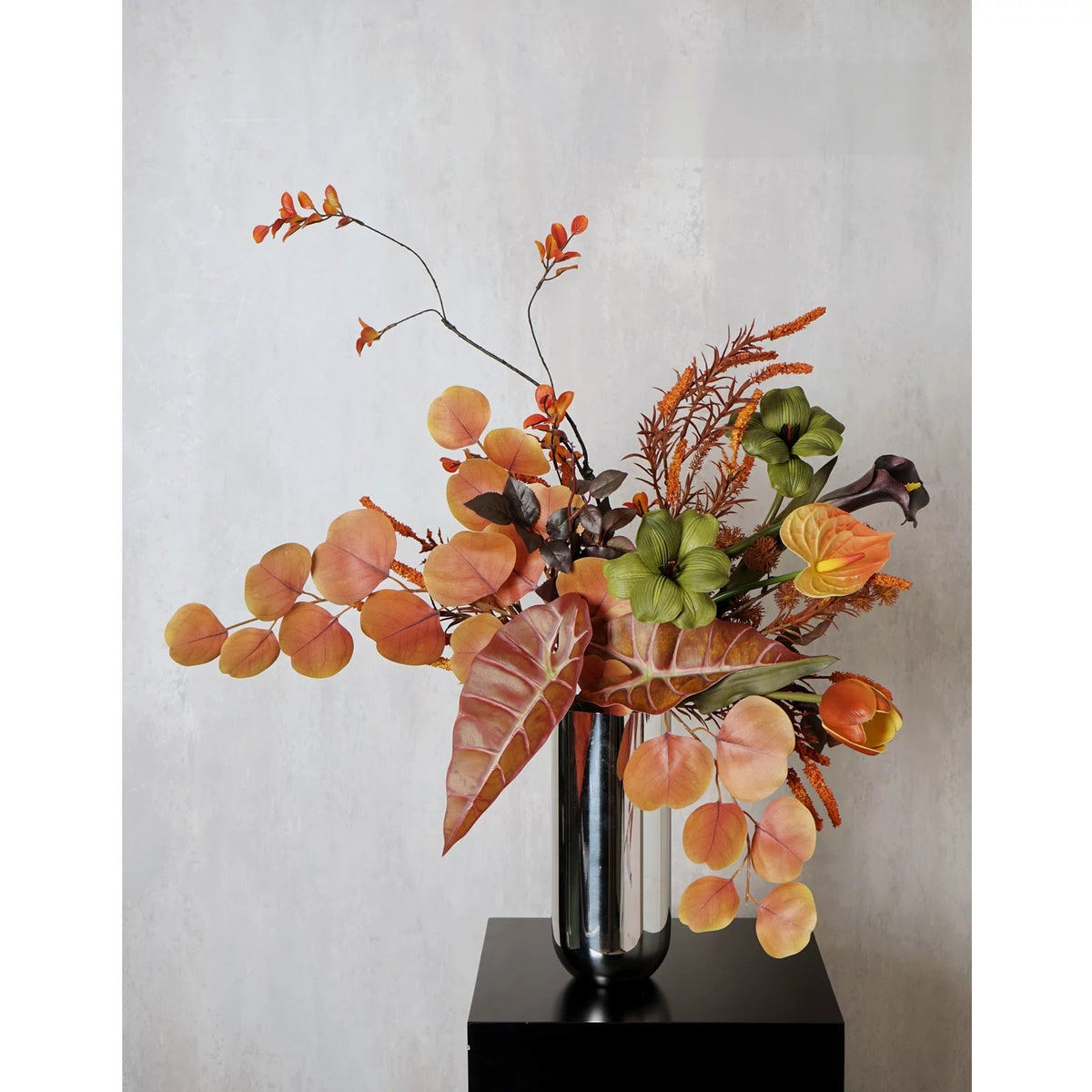 ValarFlower Wabi Sabi Artificial Flower Arrangement, Luxury Autumn Floral Decor for Living Room and Event Styling VB-278