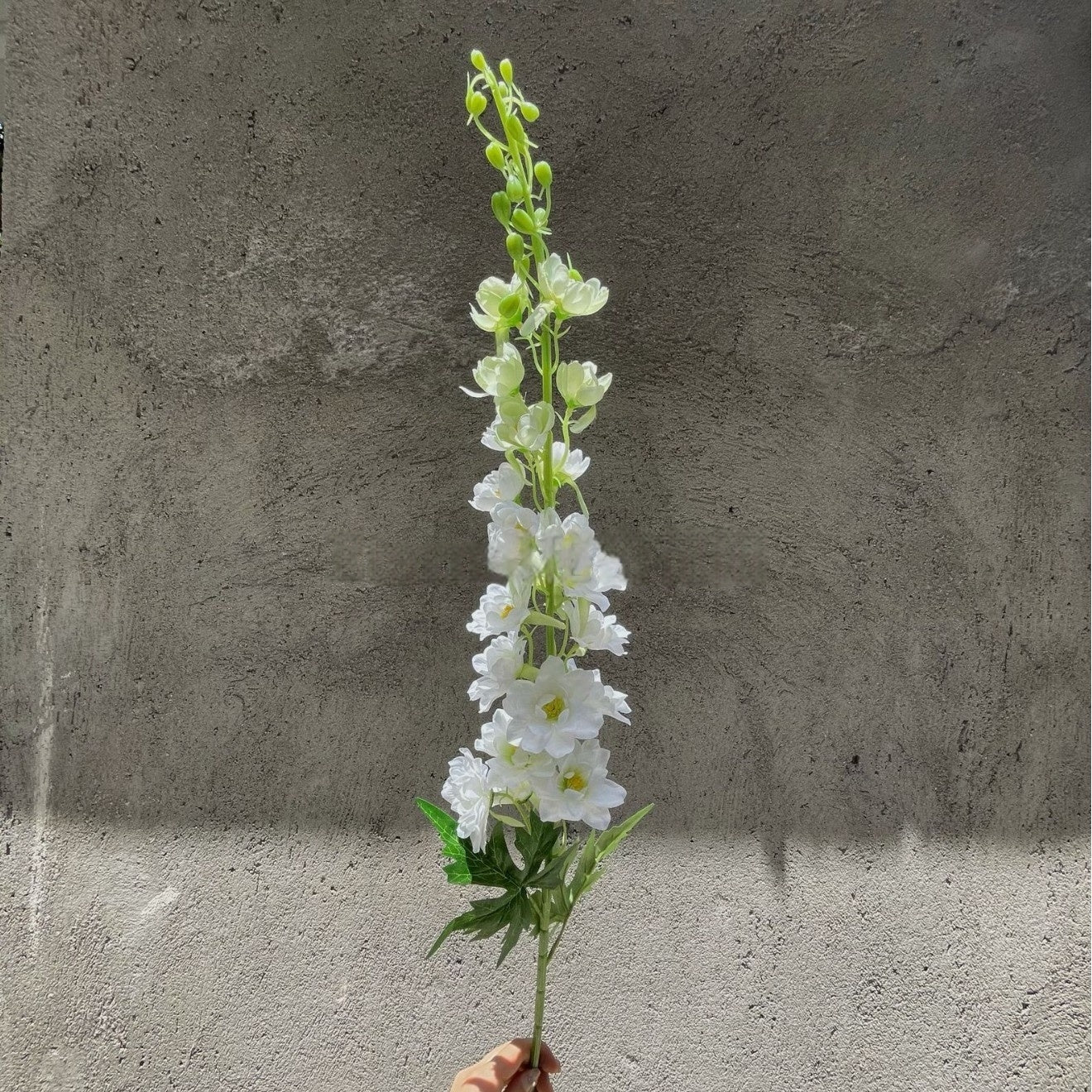 Elegant White Artificial Flower Stem | Simple Faux Floral for Interior Design FS-1003B