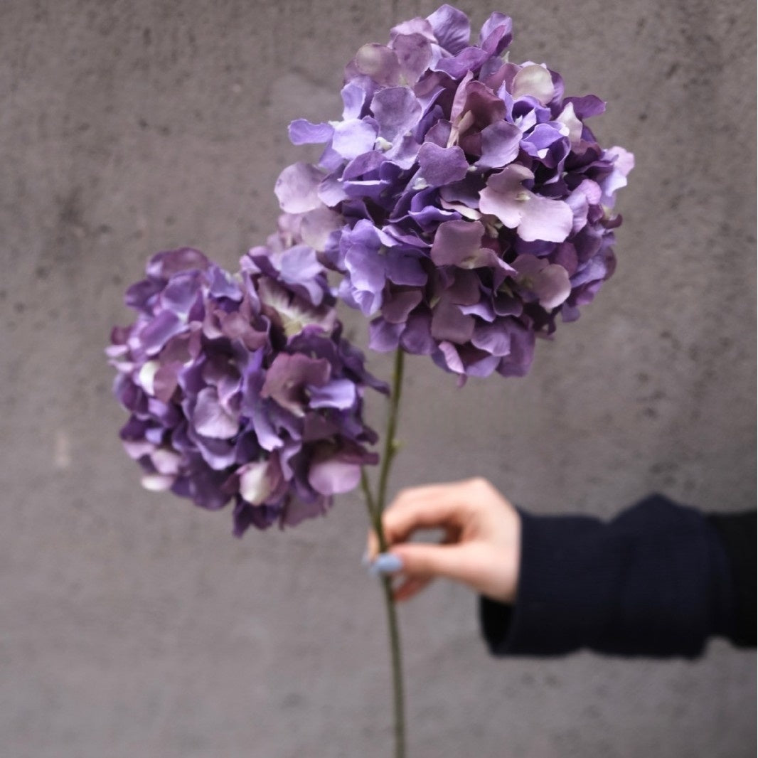 Purple Faux Flower Stem | Elegant Single Bloom for Home Decor Display FS-1004A