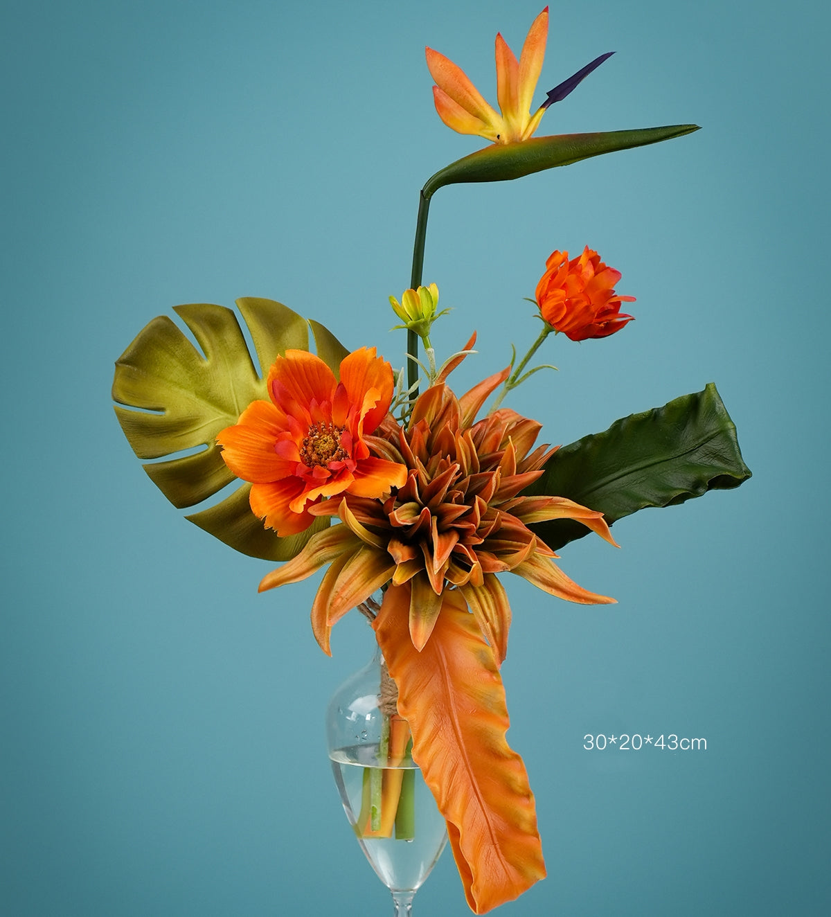 Modern Artistic Faux Floral Arrangement | Luxury Designer Artificial Flowers for Home, Hotel & Event Display VB-213 (Without Vase)