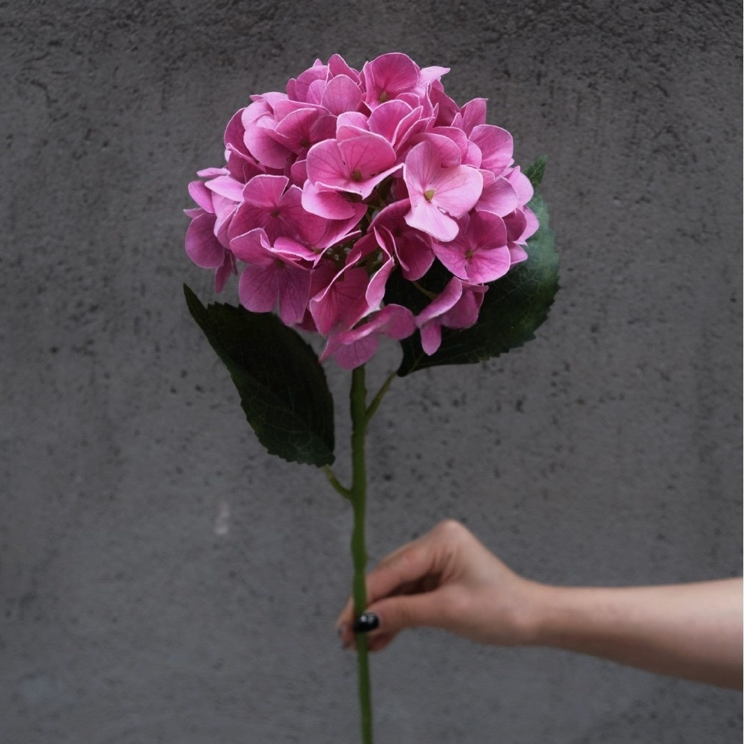 Magenta Pink Faux Flower Stem | Lifelike Single Bloom for Home Decor FS-1010A