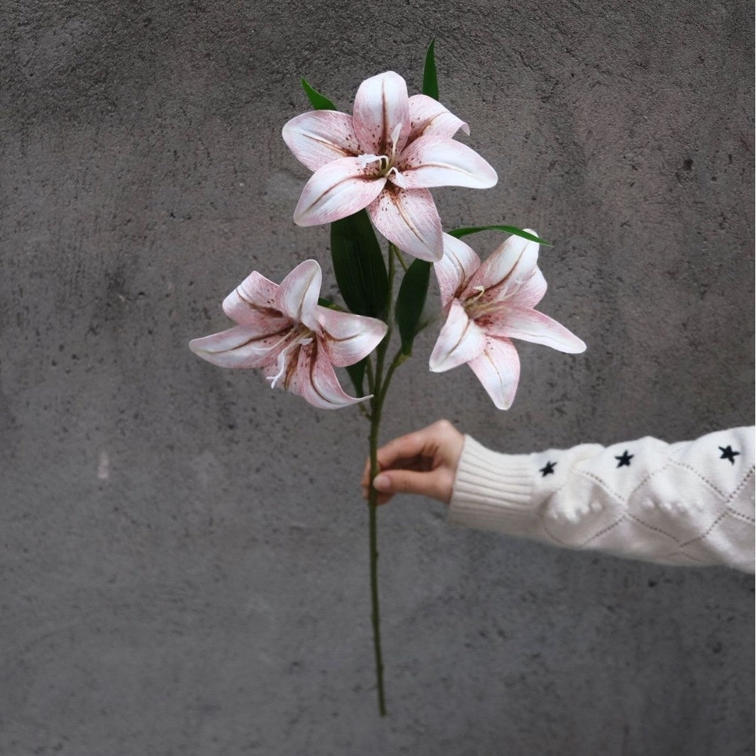 Muted Mauve Pink Artificial Flower | Romantic Single Stem for Vase Styling FS-1013A