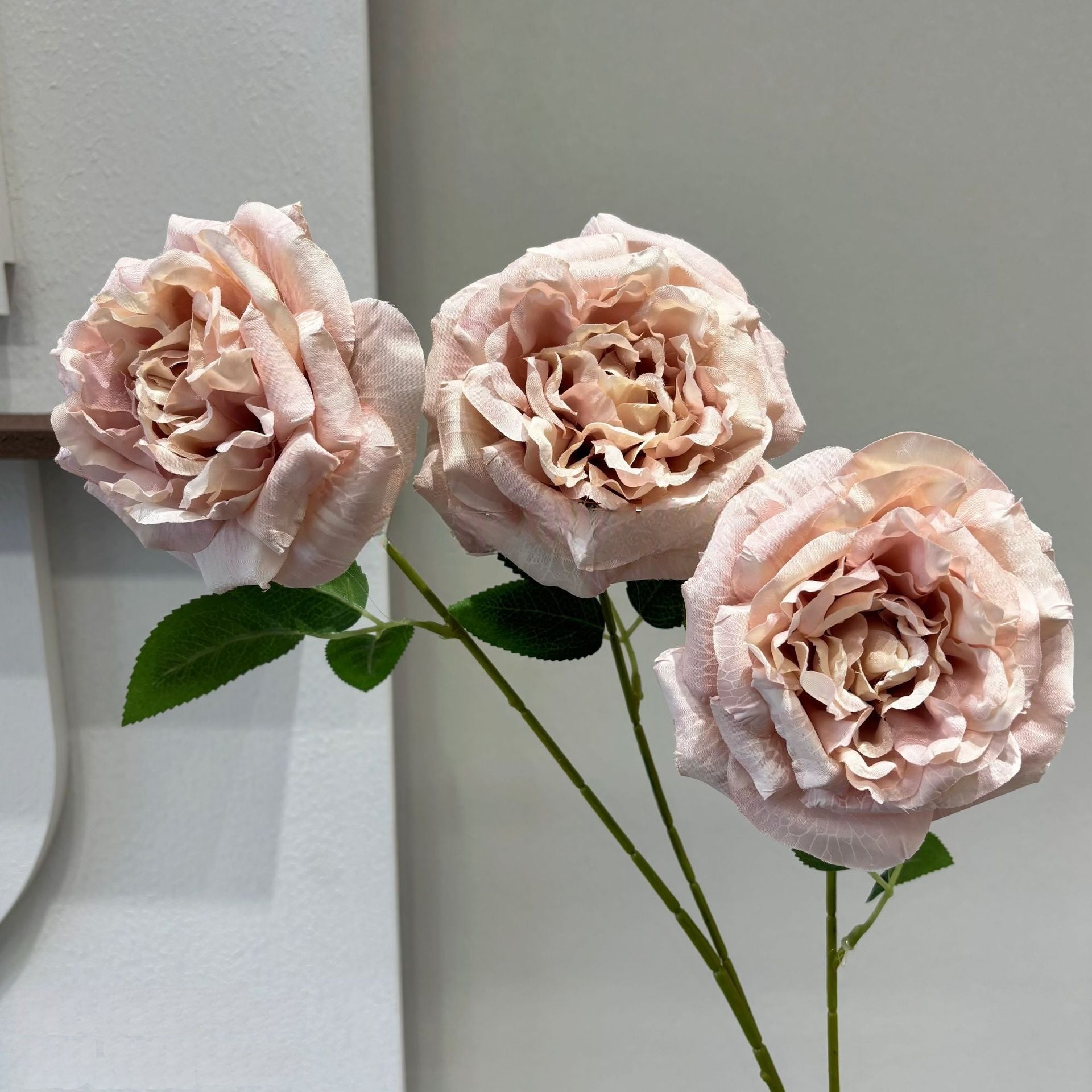 Single Stem Faux Rose – Multicolor Artificial Bloom for DIY Arrangements & Home Styling FS-1017