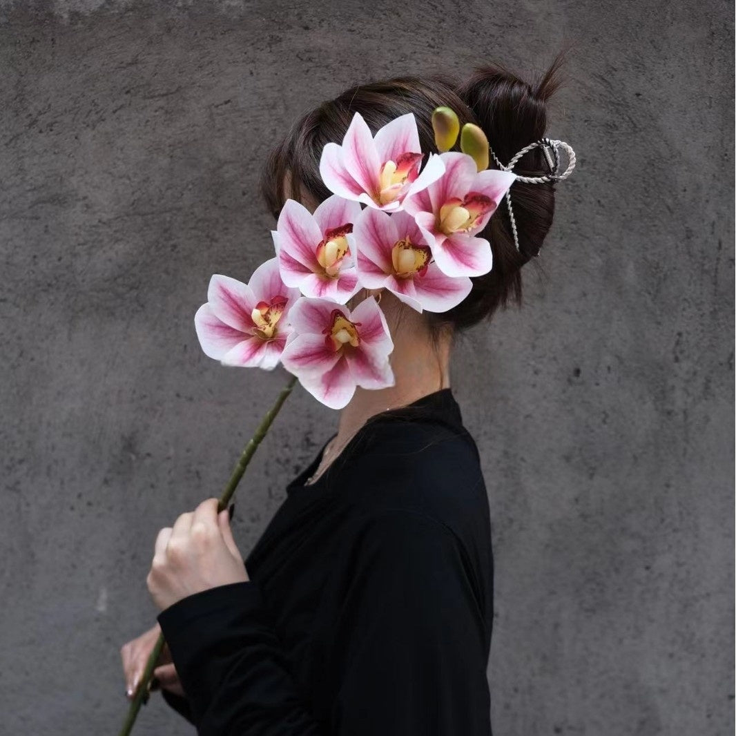 Romantic Pink Artificial Flower Stem | Realistic Faux Flowers for Vases & Styling FS-1002B