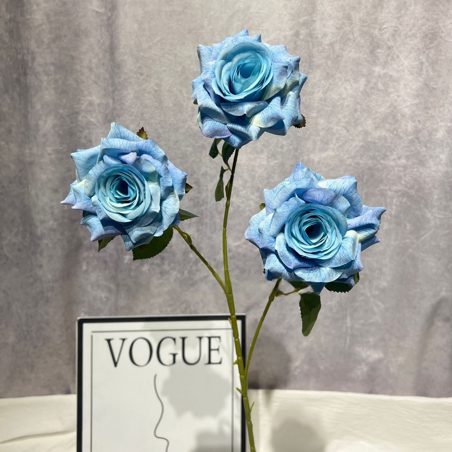 Luxury Realistic Rose Stem – Multilayer Silk Flower for Romantic Home & Wedding Decor FS-1030