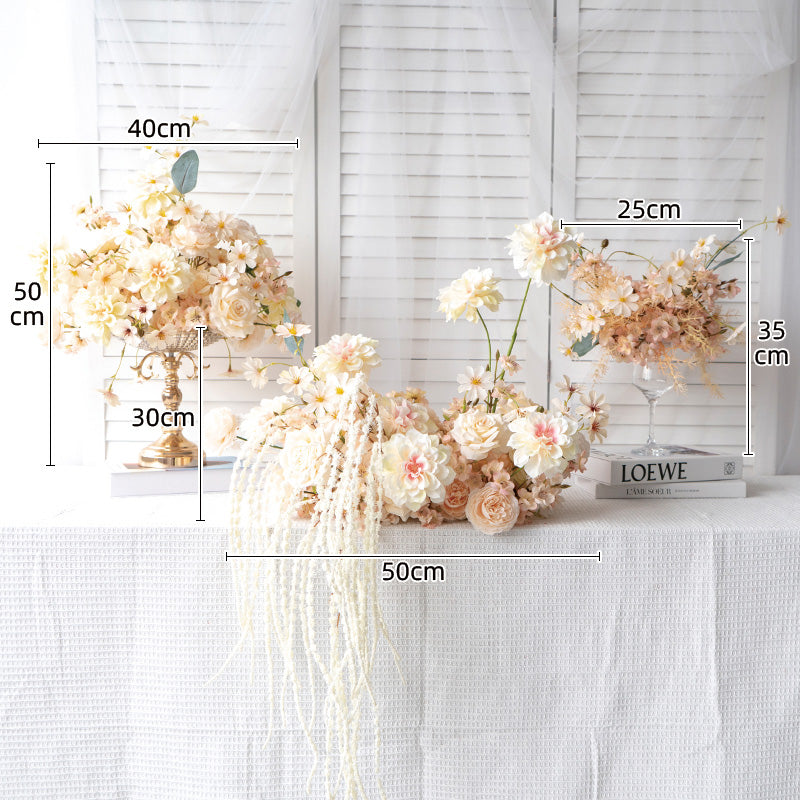 Centros de Mesa Florales, Decoración Artificial para Bodas, Decoración para Fiesta de Compromiso TF-101