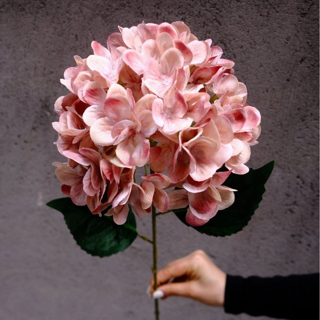 Rusty Autumn Orange Artificial Flower | Vintage Style Single Stem FS-1012A