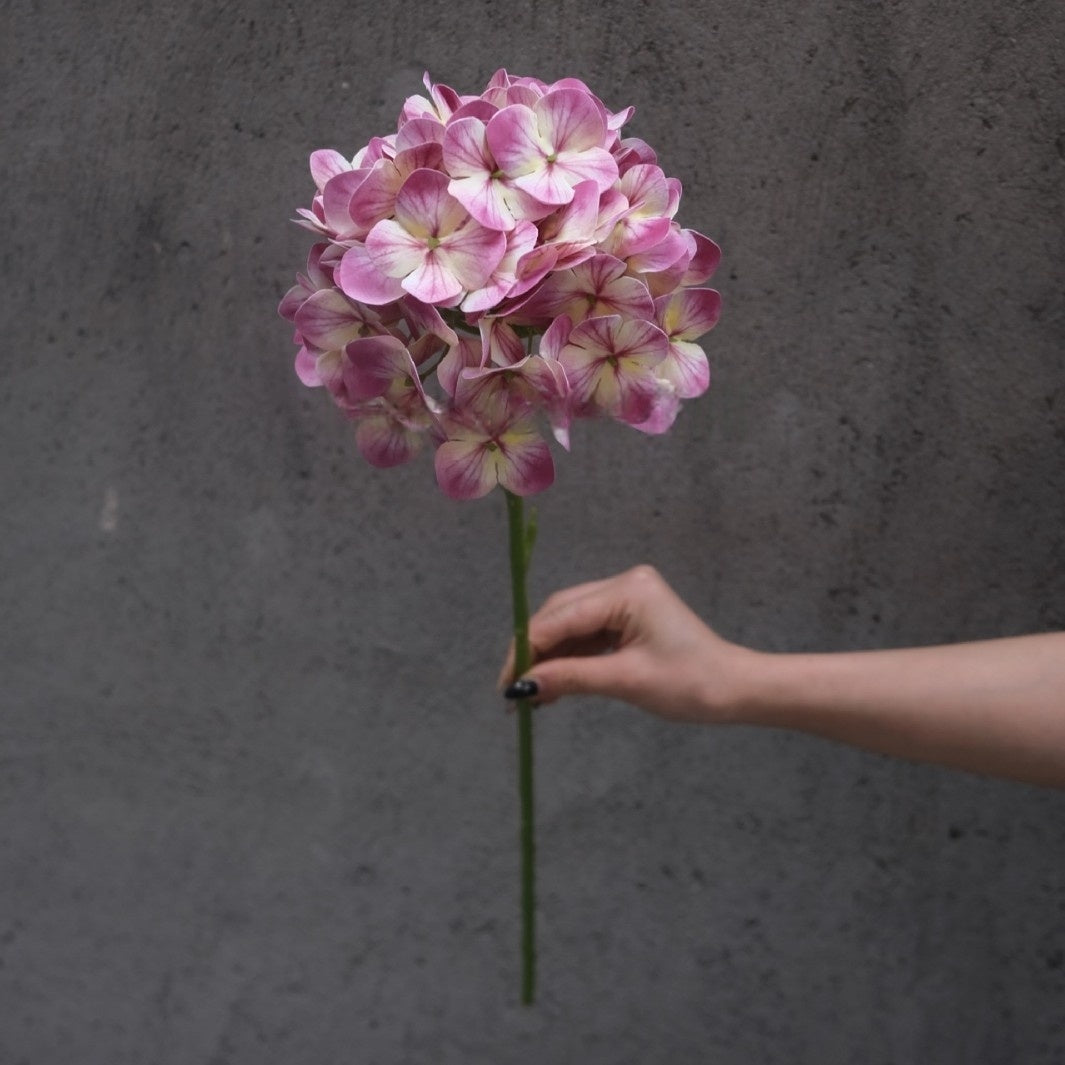 Magenta Pink Faux Flower Stem | Lifelike Single Bloom for Home Decor FS-1010A