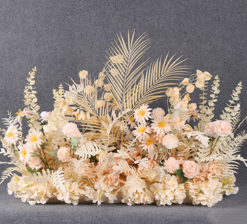 우아한 파란색과 흰색 꽃 장식 결혼식 아치, 인공 꽃 배열, 의식 배경 및 이벤트 장식 FA-211