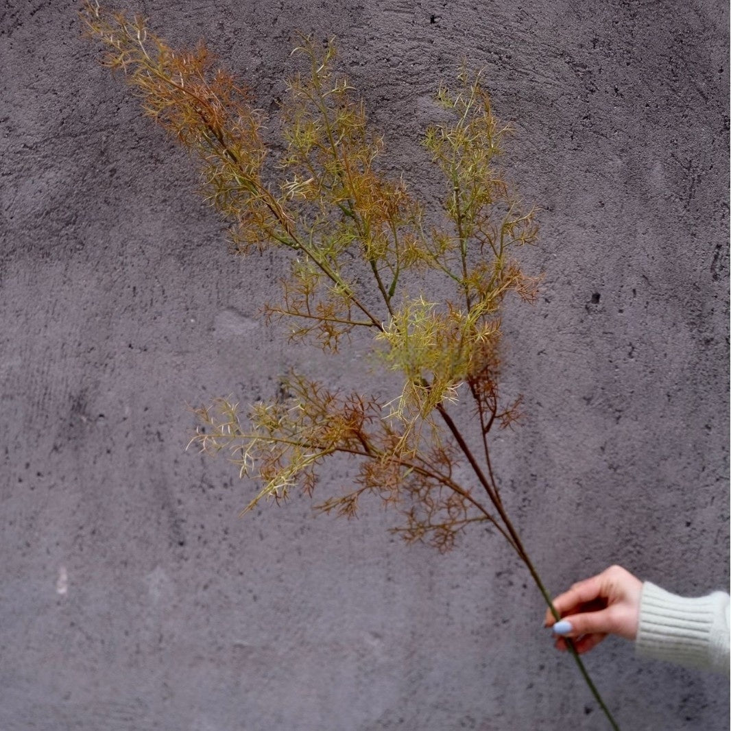 Rusty Autumn Orange Artificial Flower | Vintage Style Single Stem FS-1012A