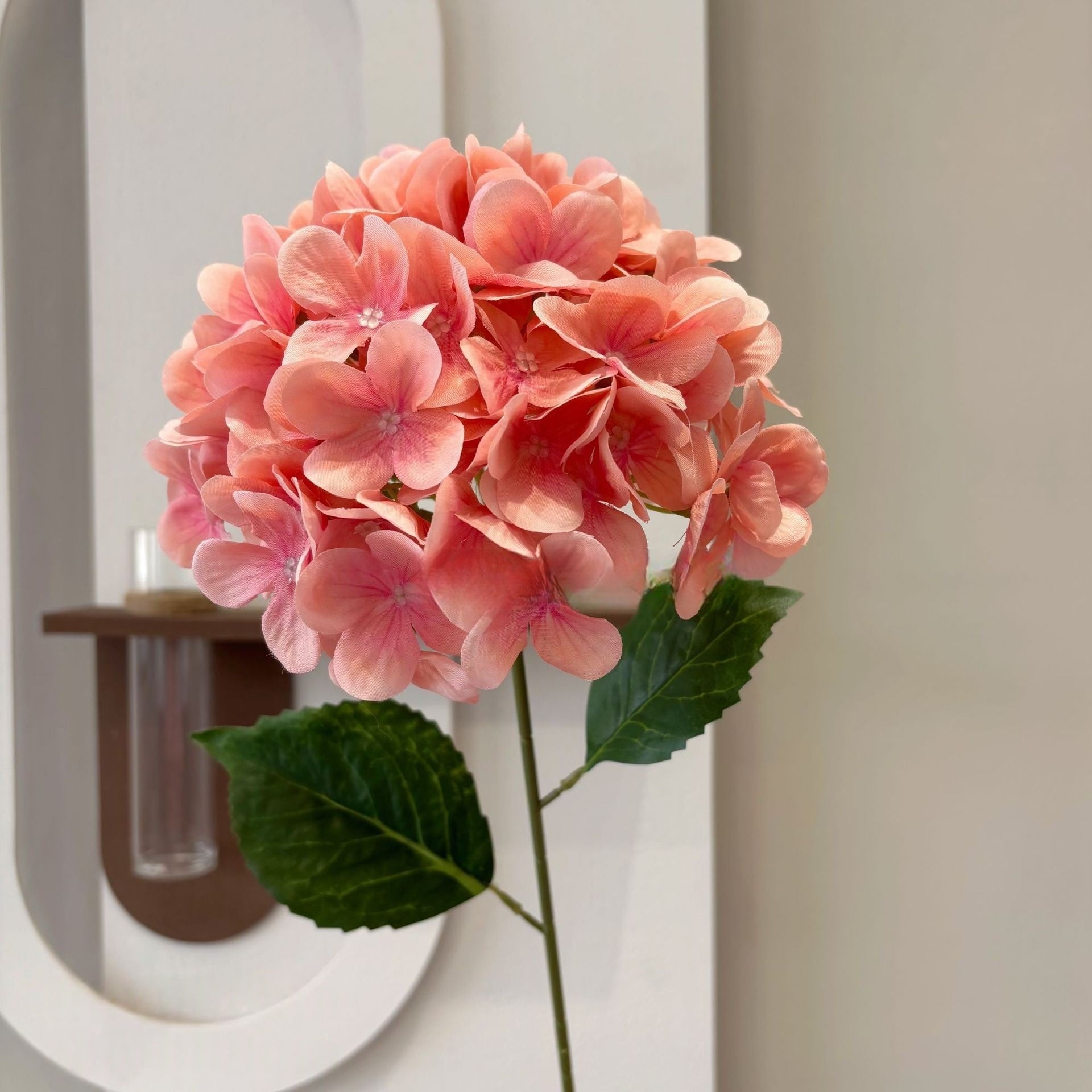Single Stem Bella Hydrangea – Realistic Faux Bloom for Vases, Bouquets & DIY Styling FS-1031