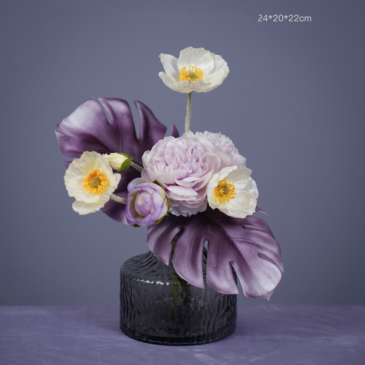 Mini Faux Floral Arrangement | Ice Cream-Inspired Bouquet for Home & Event Decor VB-216 (Without Vase)